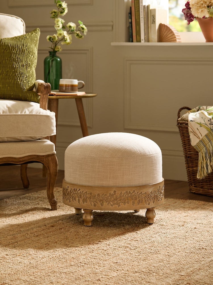 Voyage Maison Oak Mabel Footstool - Image 1 of 7
