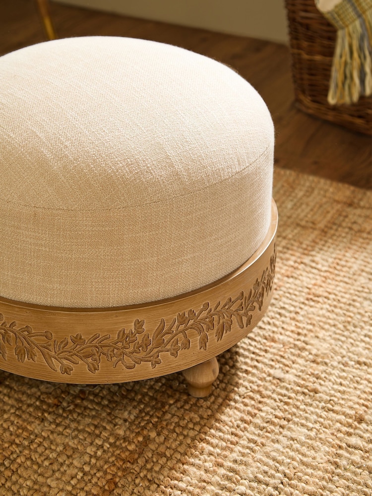 Voyage Maison Oak Mabel Footstool - Image 2 of 7 Voyage Maison Oak Mabel Footstool - Image 2 of 7