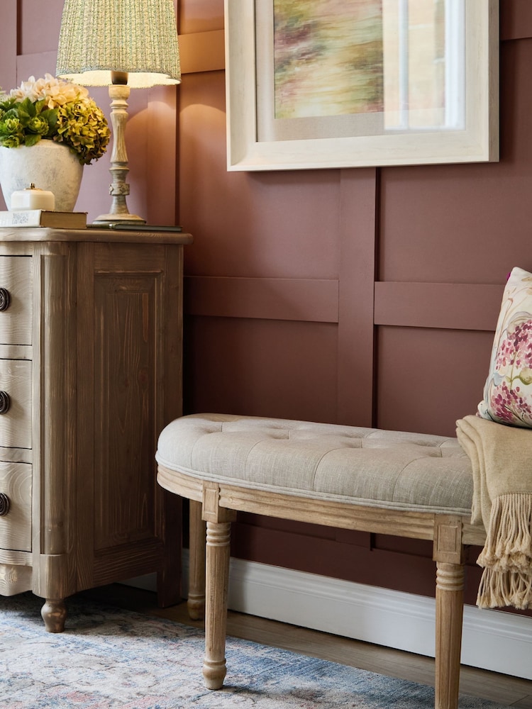 Voyage Maison Linen Annette Bench Footstool - Image 1 of 6