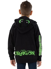 Character Black How To Train Your Dragon Toothless Print Hoodie With 3D Ears - Image 6 of 9