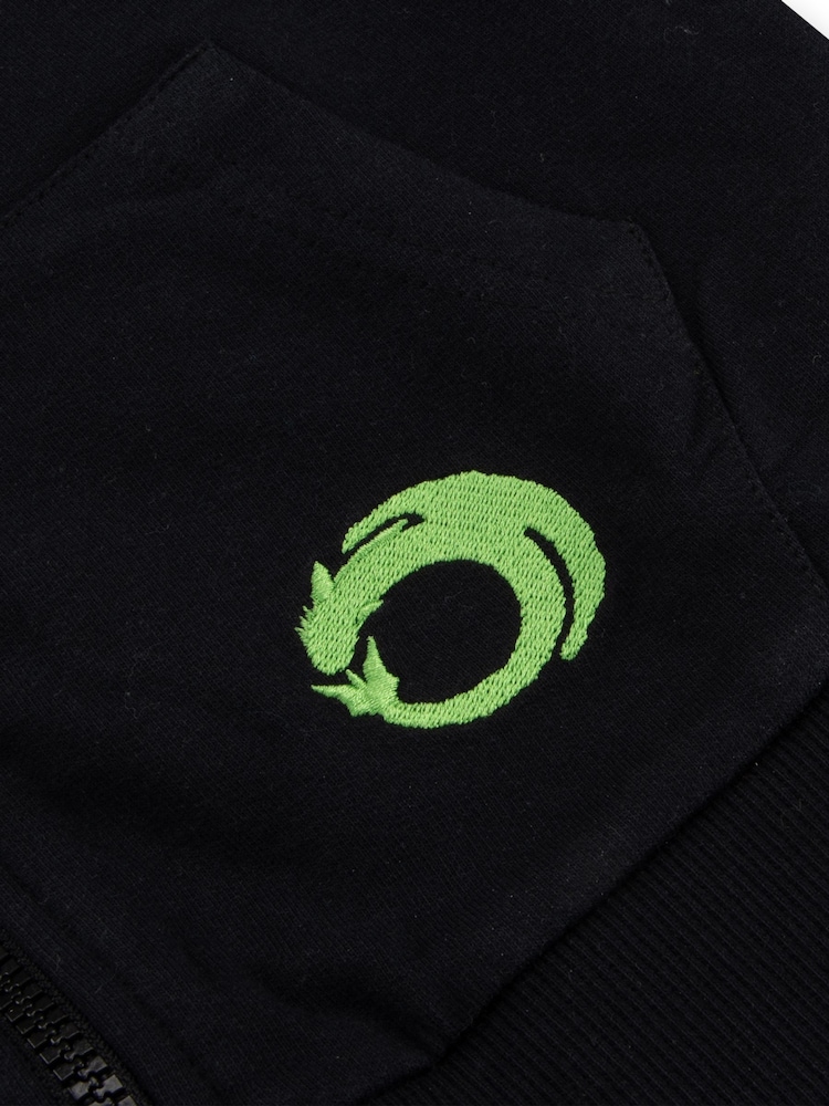 Character Black How To Train Your Dragon Toothless Print Hoodie With 3D Ears - Image 9 of 9