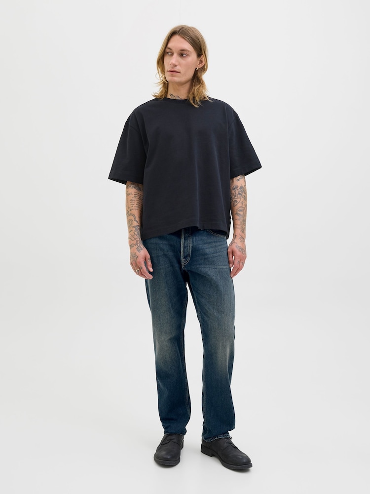 JACK & JONES Blue Relaxed Fit Chris Jeans - Image 1 of 10 JACK & JONES Blue Relaxed Fit Chris Jeans - Image 1 of 10