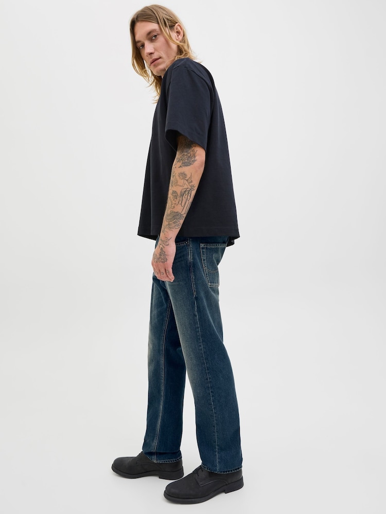 JACK & JONES Blue Relaxed Fit Chris Jeans - Image 2 of 10 JACK & JONES Blue Relaxed Fit Chris Jeans - Image 2 of 10