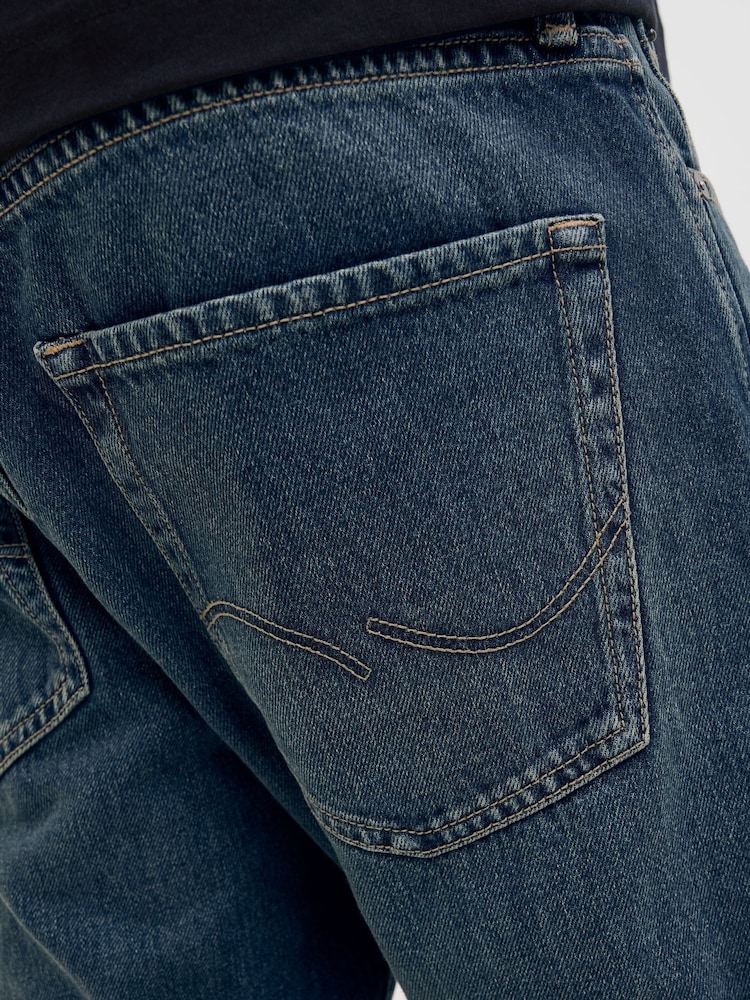 modra - JACK & JONES kavbojke sproščenega kroja Chris - Slika 9 iz 9