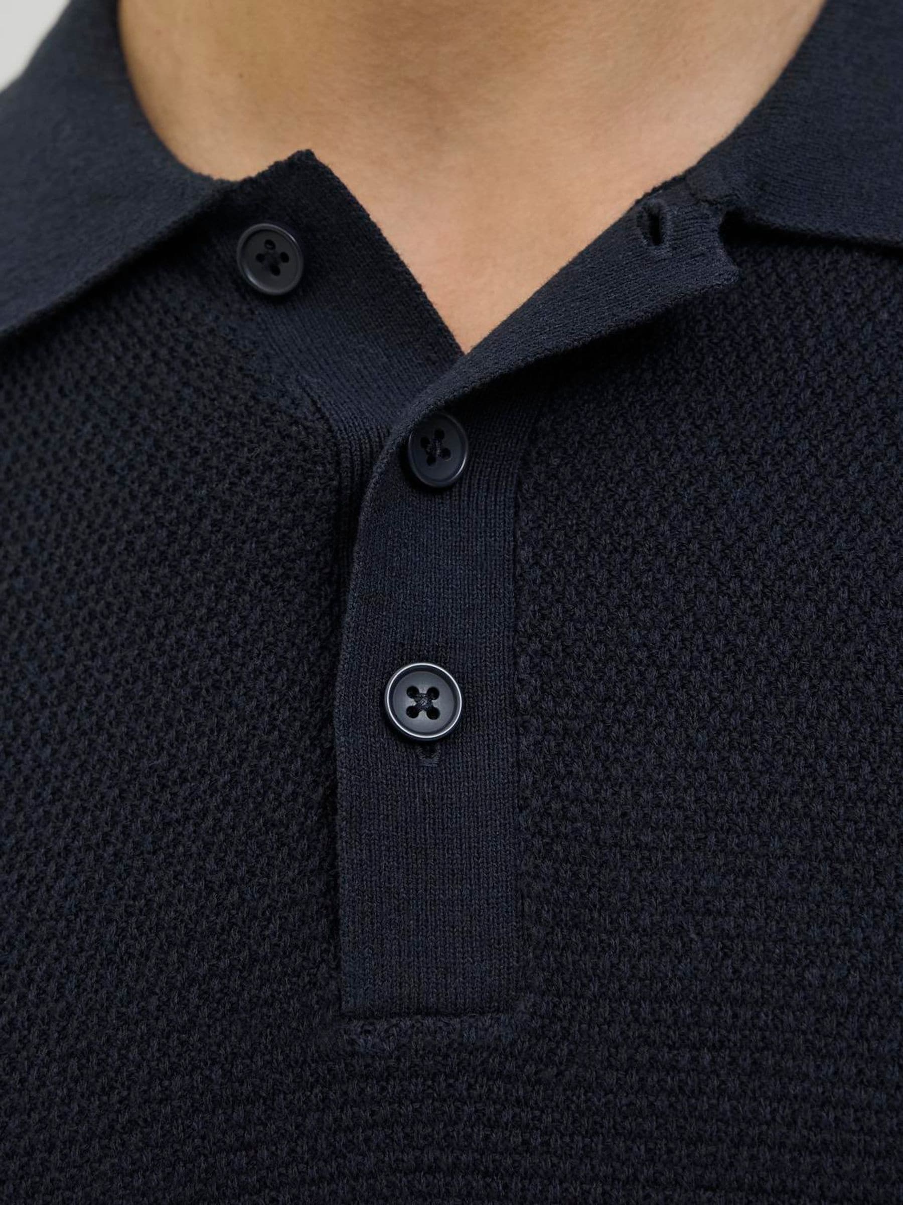 Buy JACK & JONES Blue Long Sleeve Knit Polo Shirt from Next South