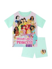 Character Green Ariel Moana Rapunzel Disney Princess Short Pyjamas - Image 1 of 10