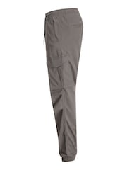 JACK & JONES Grey Kane Loose Cuffed Cargo Trousers - Image 7 of 8