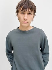 JACK & JONES Grey Long Sleeve Crew Neck Knitted Jumper - Image 5 of 7