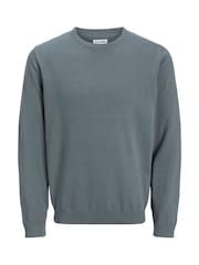 JACK & JONES Grey Long Sleeve Crew Neck Knitted Jumper - Image 6 of 7