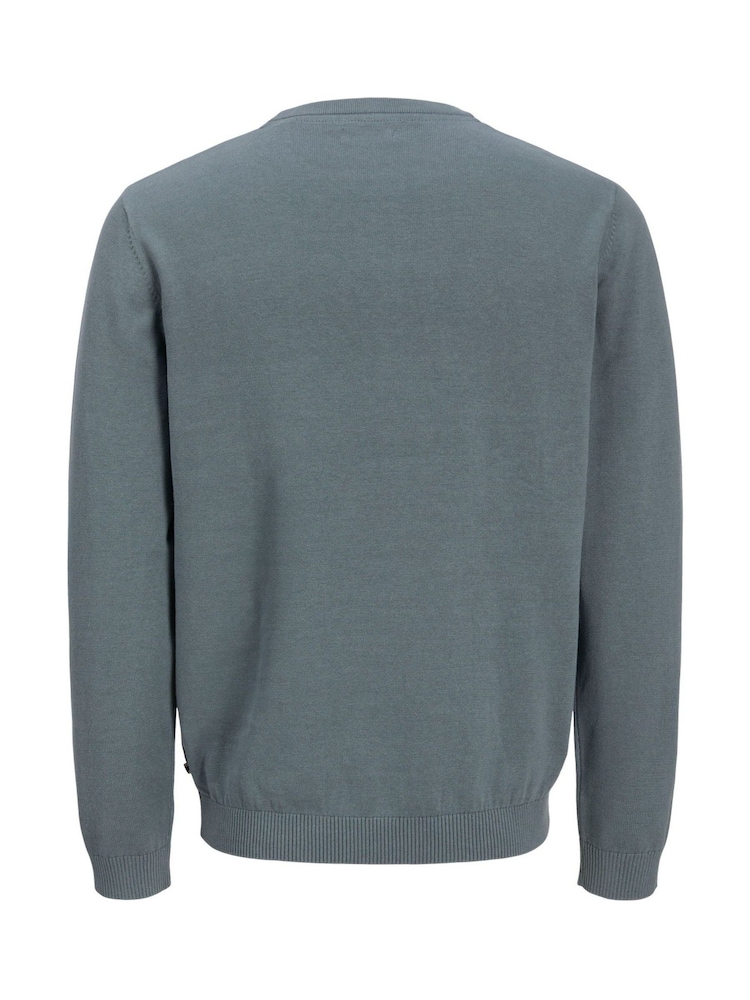 JACK & JONES Grey Long Sleeve Crew Neck Knitted Jumper - Image 7 of 7