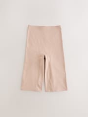Nude Short Shaping Tummy Control Premium Cotton Blend Knickers - Image 1 of 3