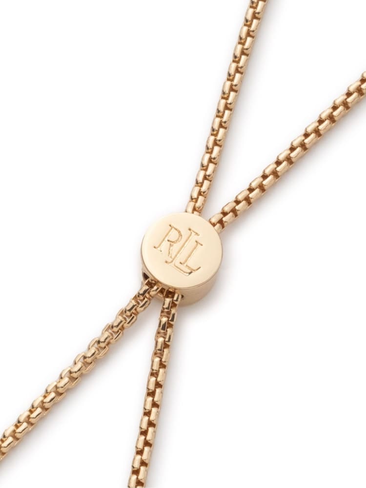 Lauren Ralph Lauren Gold Gold Tone 40inch Adjustable Logo Pendant - Image 3 of 3 Lauren Ralph Lauren Gold Gold Tone 40inch Adjustable Logo Pendant - Image 3 of 3