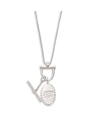 Lauren Ralph Lauren Silver Tone 40 Inch Adjustable Logo Pendant - Image 1 of 1