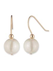 Lauren Ralph Lauren Gold Gold Tone Pearl Double Drop Earrings - Image 1 of 1