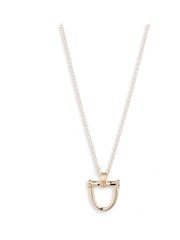 Lauren Ralph Lauren Gold Tone 16" Horsebit Pendant Necklace - Image 1 of 2