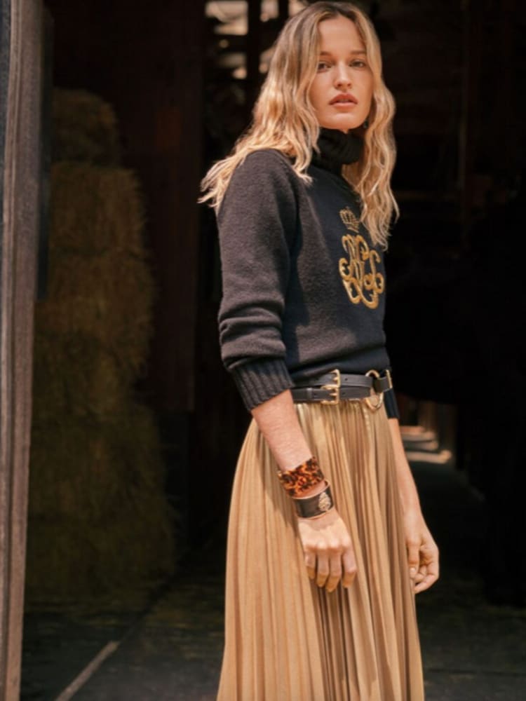 Lauren Ralph Lauren Gold Tone 16" Horsebit Pendant Necklace - Image 3 of 3 Lauren Ralph Lauren Gold Tone 16" Horsebit Pendant Necklace - Image 3 of 3