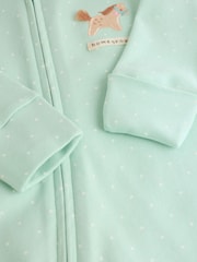 Roz/verde - Pachet 5 de costume de dormit Bebeluș cu fermoar în două direcții (0luni-2ani) - Imaginea 11 din 15