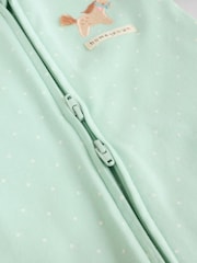 Roz/verde - Pachet 5 de costume de dormit Bebeluș cu fermoar în două direcții (0luni-2ani) - Imaginea 13 din 15