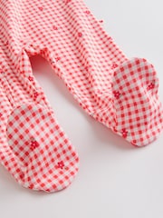 Red/Pink Two Way Zip Baby Sleepsuits 4 Pack (0mths-2yrs) - Image 11 of 12