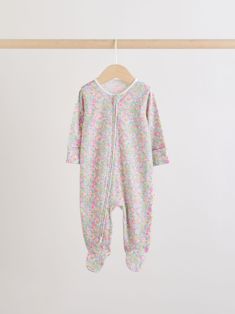 Roz/Galben - Pijamale pentru bebeluși cu fermoar dublu, pachet 4 (0-2ani) - Imaginea 2 din 12 Roz/Galben - Pijamale pentru bebeluși cu fermoar dublu, pachet 4 (0-2ani) - Imaginea 2 din 12