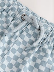 Blå schackbräda - Pull On Shorts (3månader-7år) - Bild 6 av 7