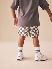 Scacchiera grigia/bianca - Pantaloncini aderenti (3mesi-7anni) - Immagine 3 di 8