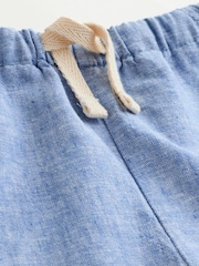 Blue/Yellow/Dino Linen Blend Shorts 3 Pack (3mths-7yrs) - Image 7 of 7