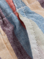 Multi Stripe Linen Blend Pull On Shorts (3mths-7yrs) - Image 6 of 7