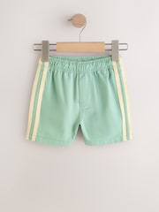 سیج گرین - Side Stripe Pull On Shorts (3mths-7yrs) - تصویر 4 از 7