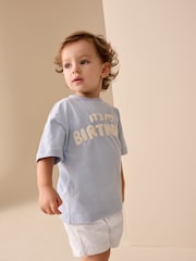 Navy/Chambray/Tan/White/Blue - پل آن شارٹس 5 پیک (3ماہ-7سال) - تصویر 12 از 20