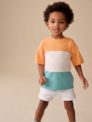 Navy/Chambray/Tan/White/Blue - پل آن شارٹس 5 پیک (3ماہ-7سال) - تصویر 15 از 20