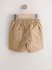 Navy/Chambray/Tan/White/Blue - پل آن شارٹس 5 پیک (3ماہ-7سال) - تصویر 2 از 20