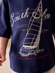 Navy/Chambray/Tan/White/Blue - پل آن شارٹس 5 پیک (3ماہ-7سال) - تصویر 20 از 20