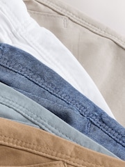 Navy/Chambray/Tan/White/Blue - پل آن شارٹس 5 پیک (3ماہ-7سال) - تصویر 8 از 20