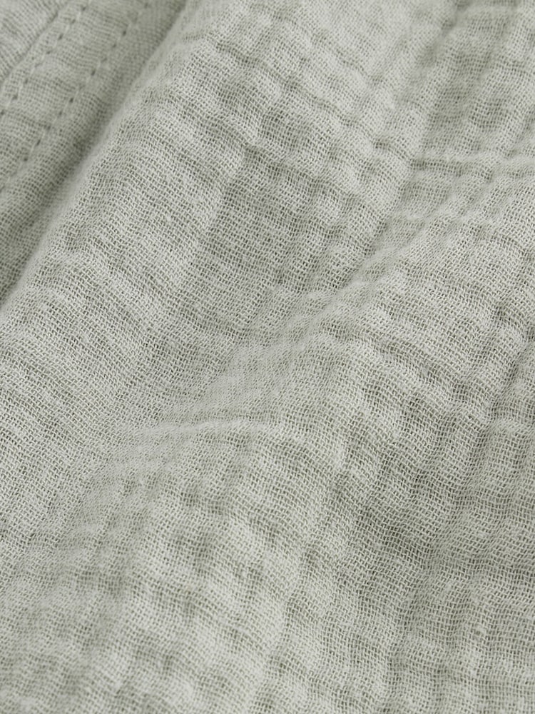 Sage Green Soft Textured Pull On Shorts (3mths-7yrs) - Image 9 of 9