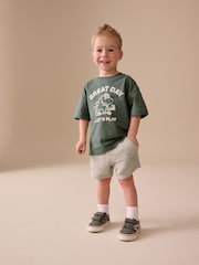 Neutral Soft Textured Pull On Shorts (3mths-7yrs) - Image 3 of 7