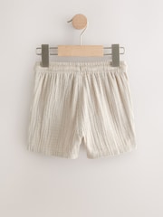 Neutral Soft Textured Pull On Shorts (3mths-7yrs) - Image 5 of 7