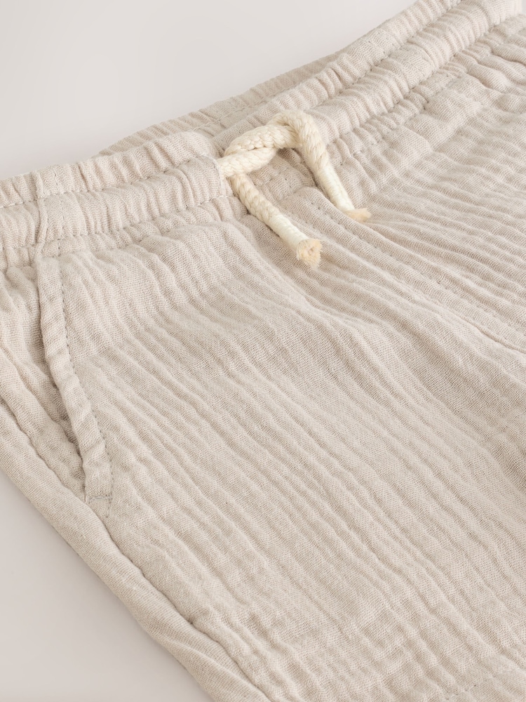 Neutral Soft Textured Pull On Shorts (3mths-7yrs) - Image 7 of 7