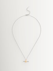 Missoma Gold Tone Lucy Williams T-Bar Knot Pendant Necklace - Image 1 of 1