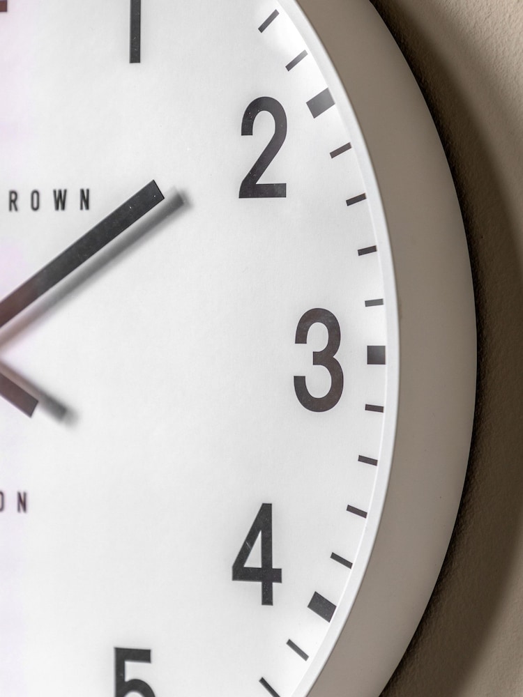 Gallery Home White Cambridge Wall Clock 40cm - Image 7 of 7 Gallery Home White Cambridge Wall Clock 40cm - Image 7 of 7