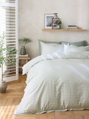 Σετ παπλωματοθήκης και μαξιλαροθήκης διπλής όψης Gingham - Εικόνα 1 από 5