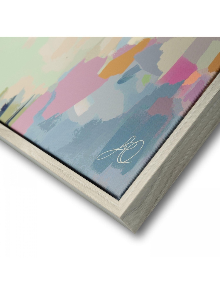 Art Marketing Blue Pink On the Breeze Wall Art - Image 2 of 4