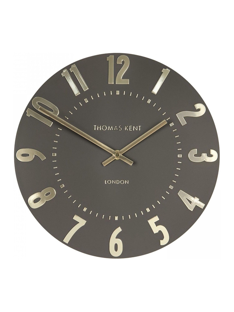 Thomas Kent Clocks Espresso 12' Cedar Wall Clock - Image 2 of 2