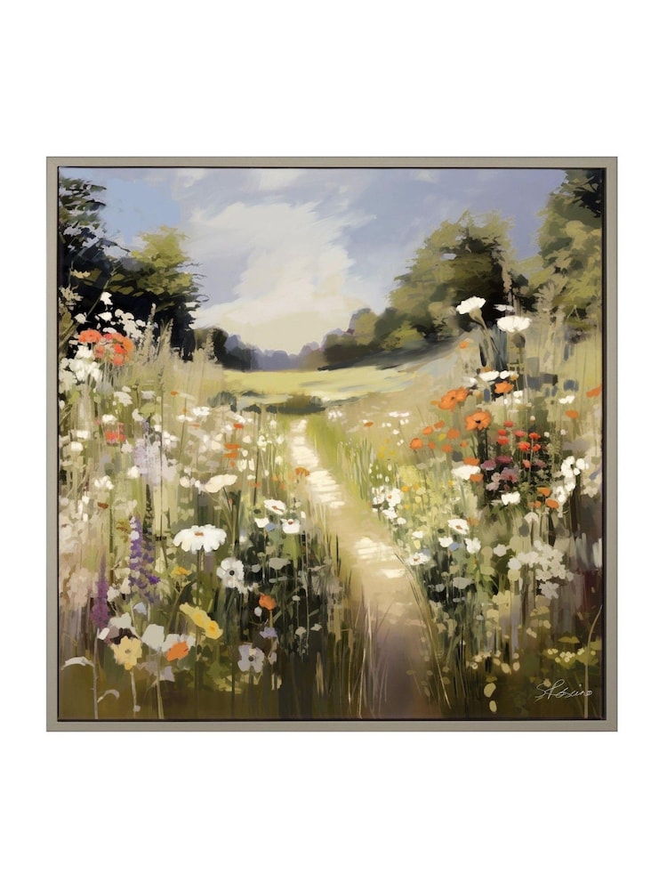 Art Marketing Multicoloured Wildflower Wander Wall Art - Image 3 of 3 Art Marketing Multicoloured Wildflower Wander Wall Art - Image 3 of 3