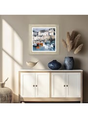 Art Marketing Blue Small Harbour Haven Wall Art - Image 1 of 4