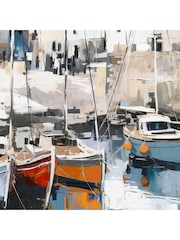 Art Marketing Blue Small Harbour Haven Wall Art - Image 2 of 4