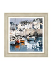 Art Marketing Blue Small Harbour Haven Wall Art - Image 4 of 4