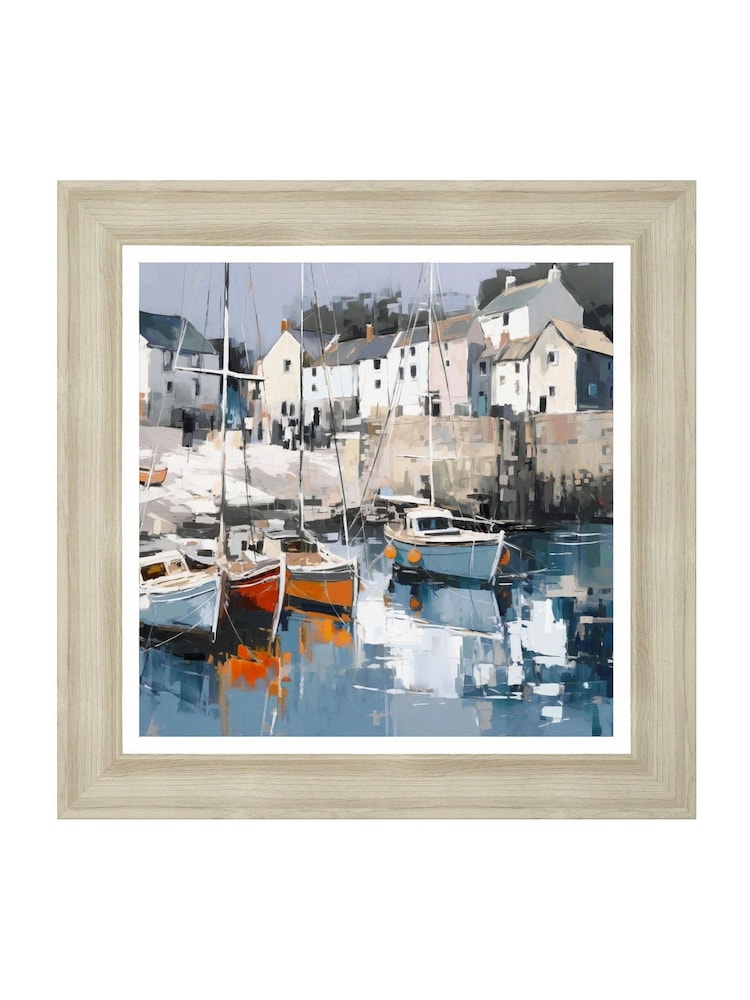Art Marketing Blue Small Harbour Haven Wall Art - Image 4 of 4