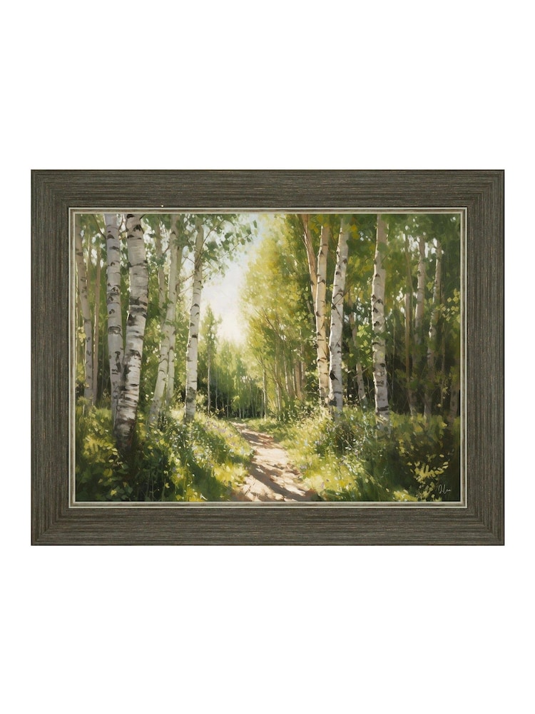 Art Marketing Multicoloured Dream in Green Wall Art - Image 4 of 4