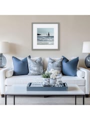 Art Marketing Blue Sparkling Sand Wall Art - Image 1 of 4